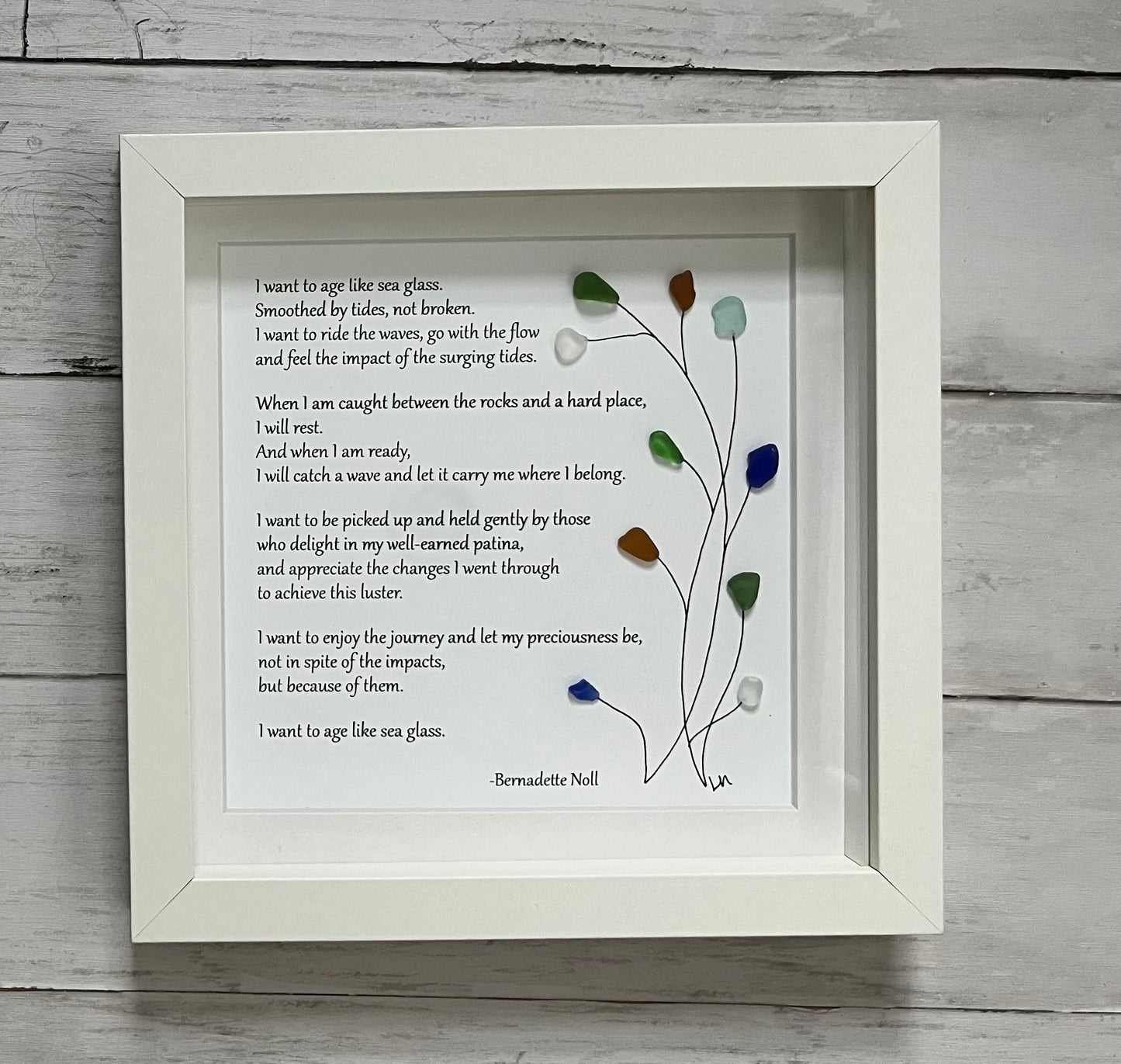 Age Like Sea Glass Poem - multi