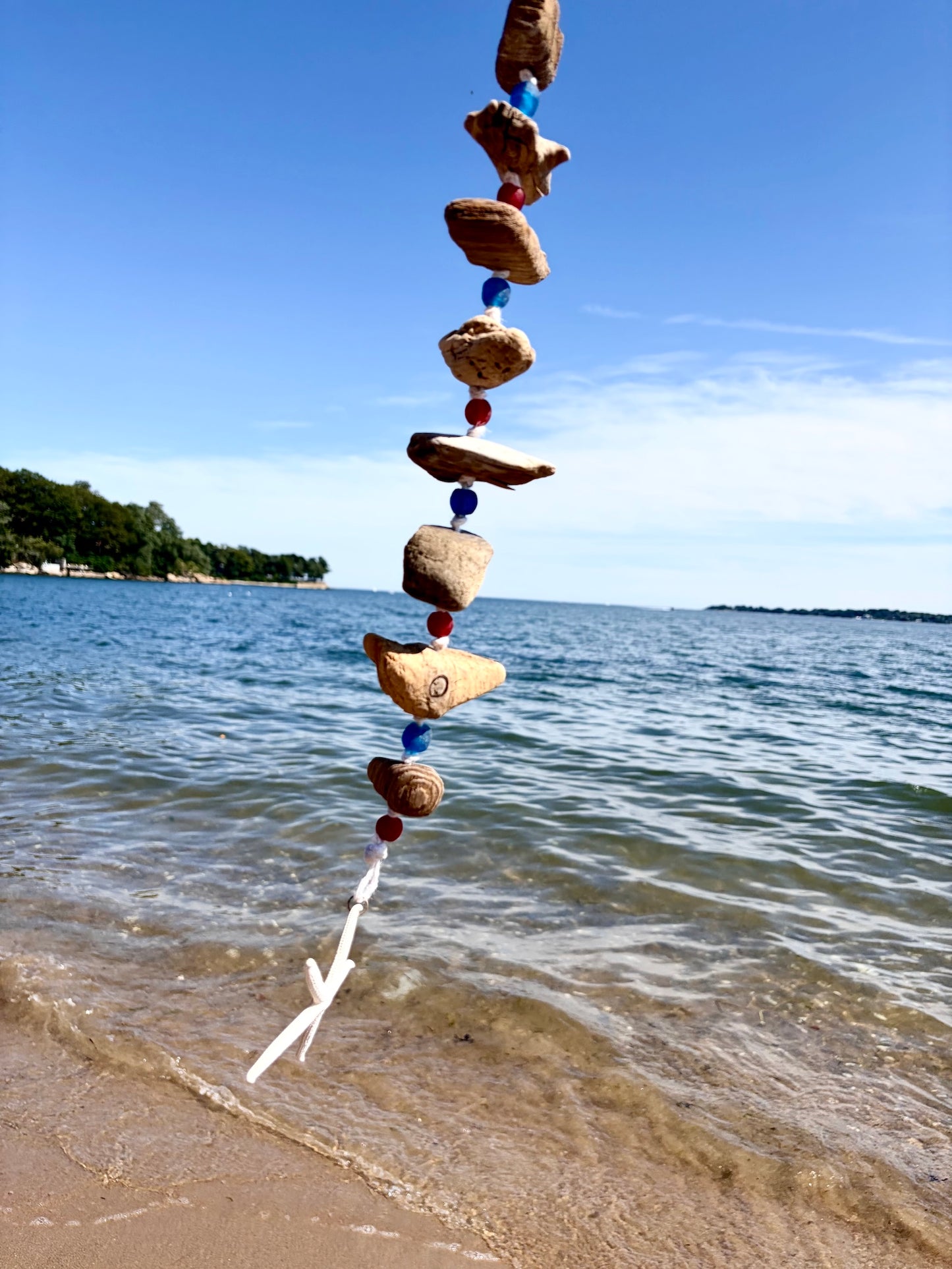 Driftwood Mobile - Patriotic Red & Blue
