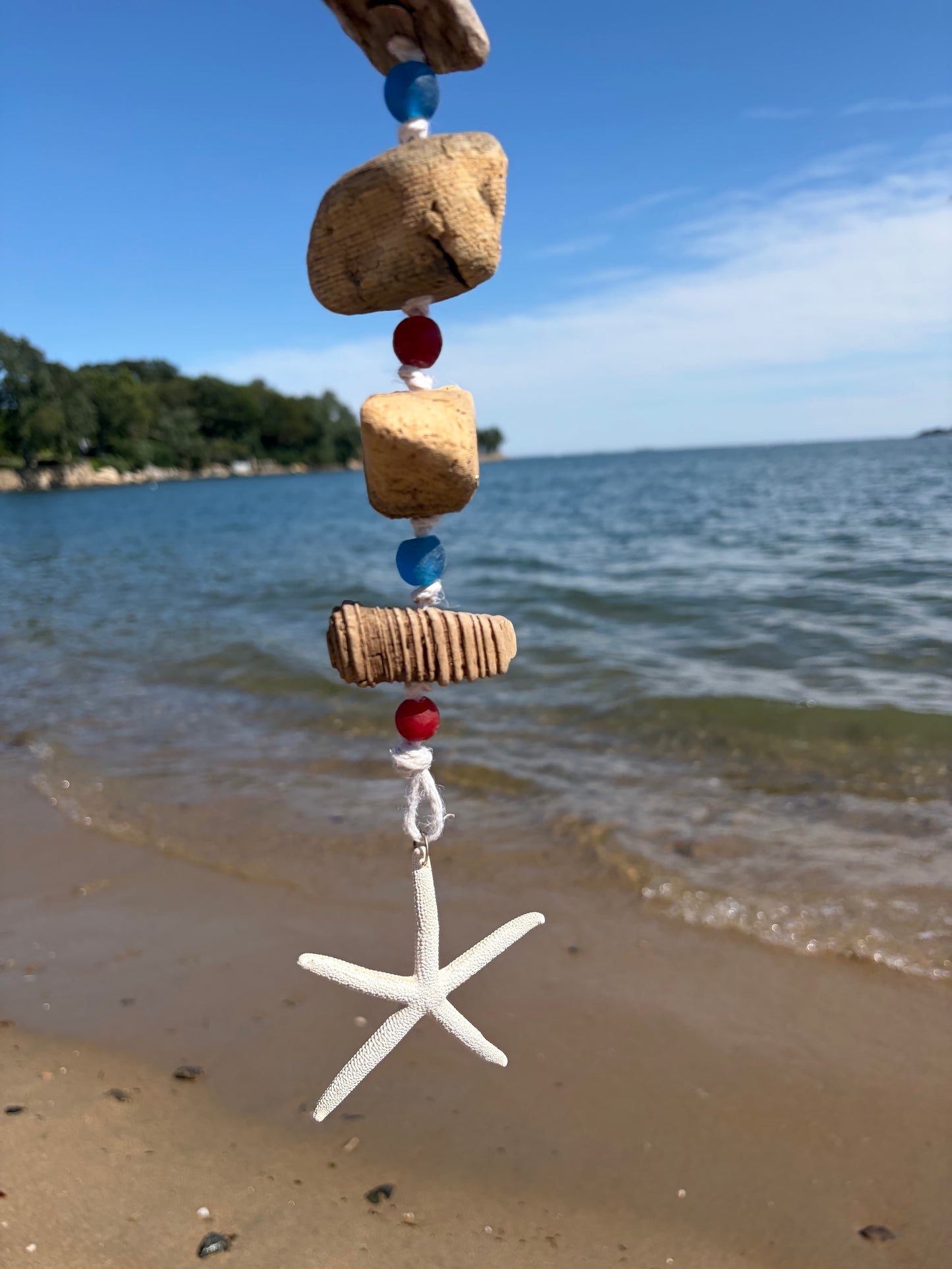 Driftwood Mobile - Patriotic Red & Blue