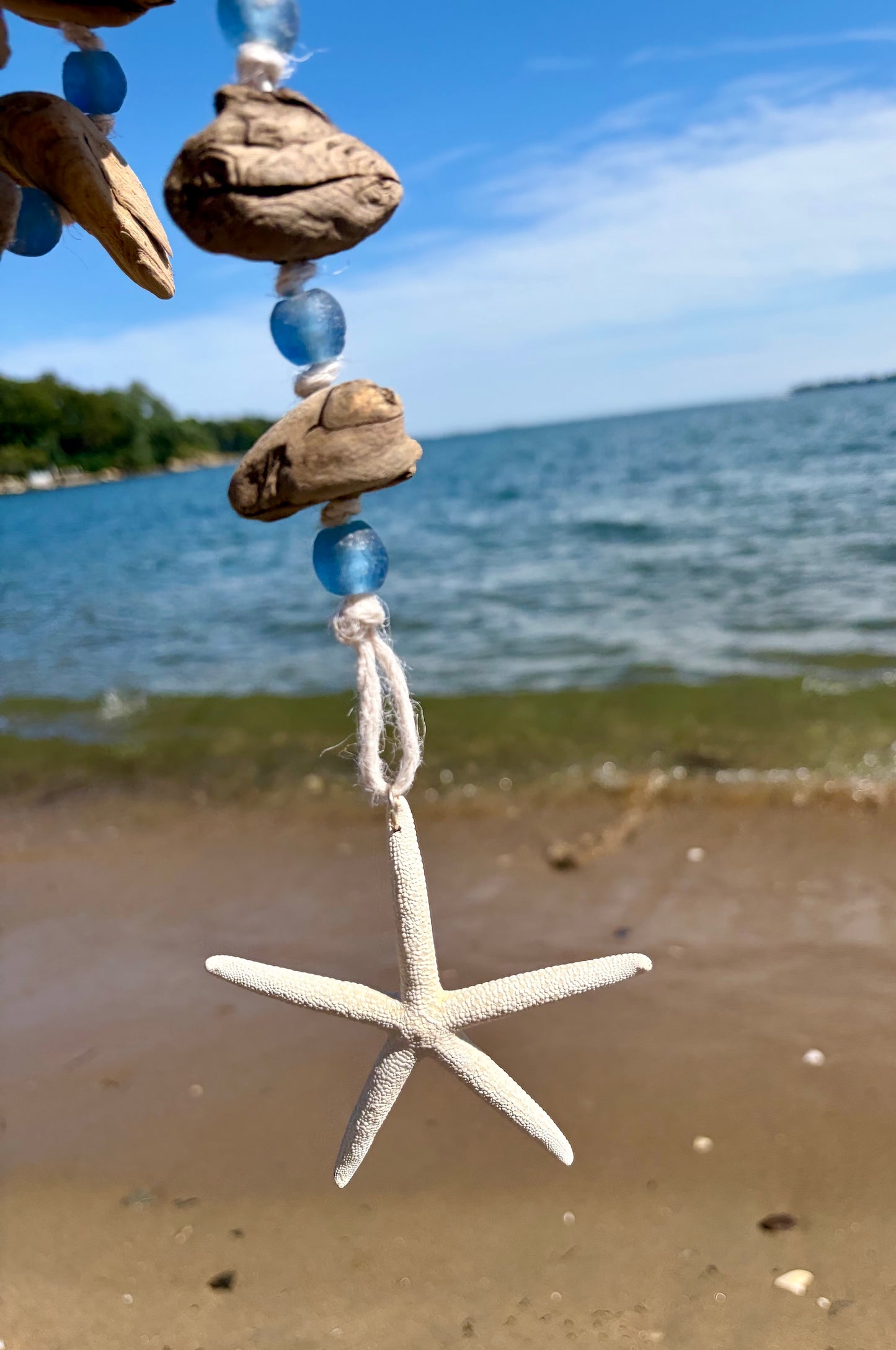 Driftwood Mobile - Cornflower Blue