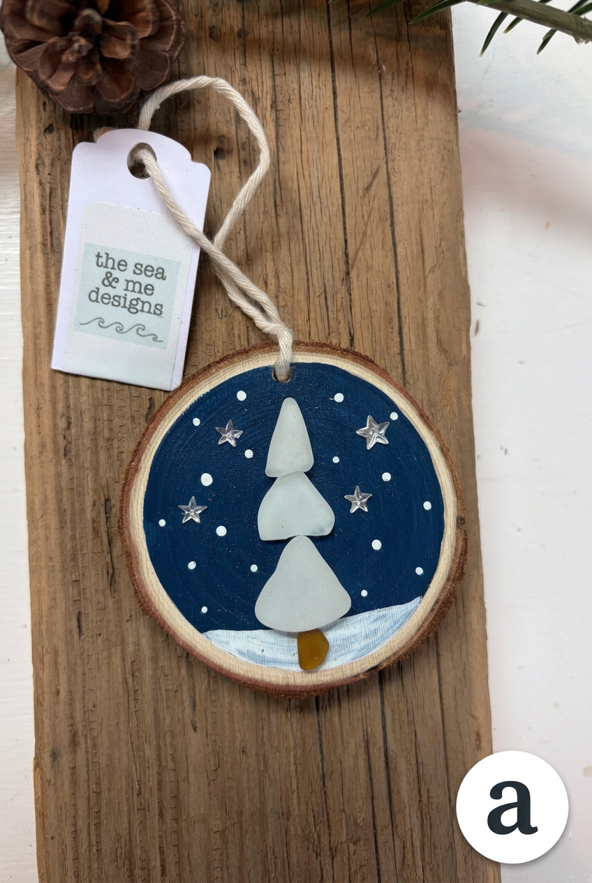 White Tree Holiday Ornaments