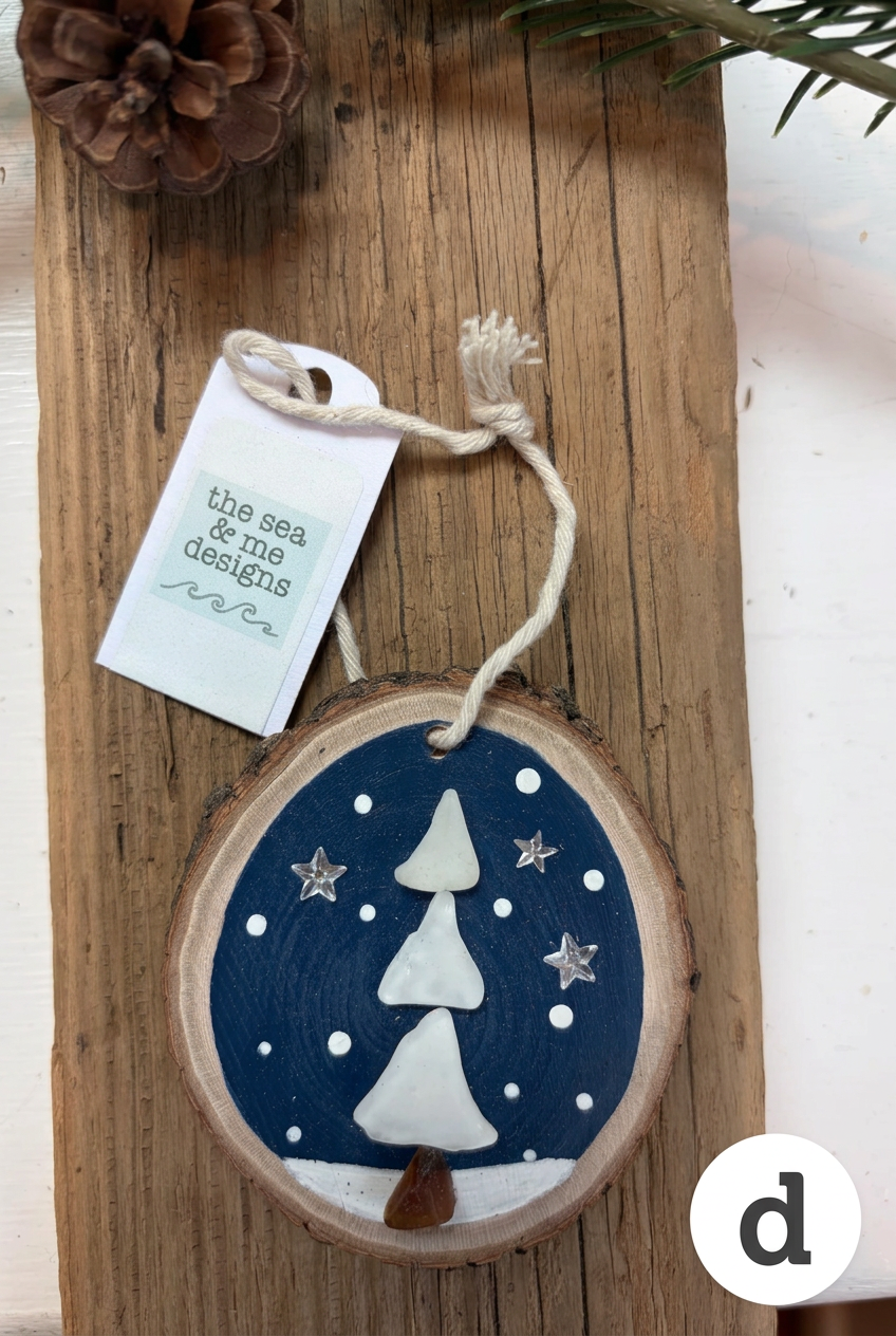 White Tree Holiday Ornaments