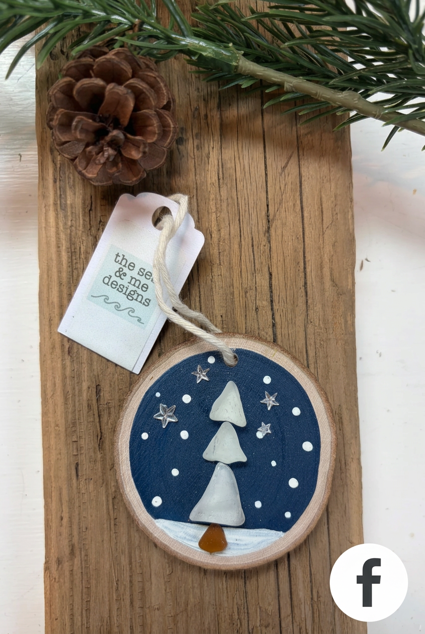 White Tree Holiday Ornaments