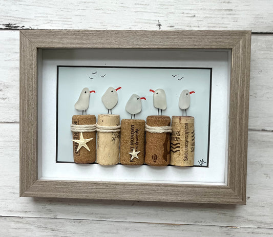 Sea Birds on Corks