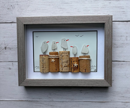 Sea Birds on Corks