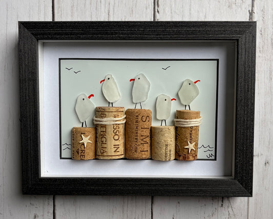 Sea Birds on Corks