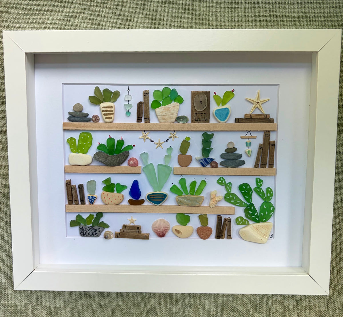 Plants & Books on Shelves