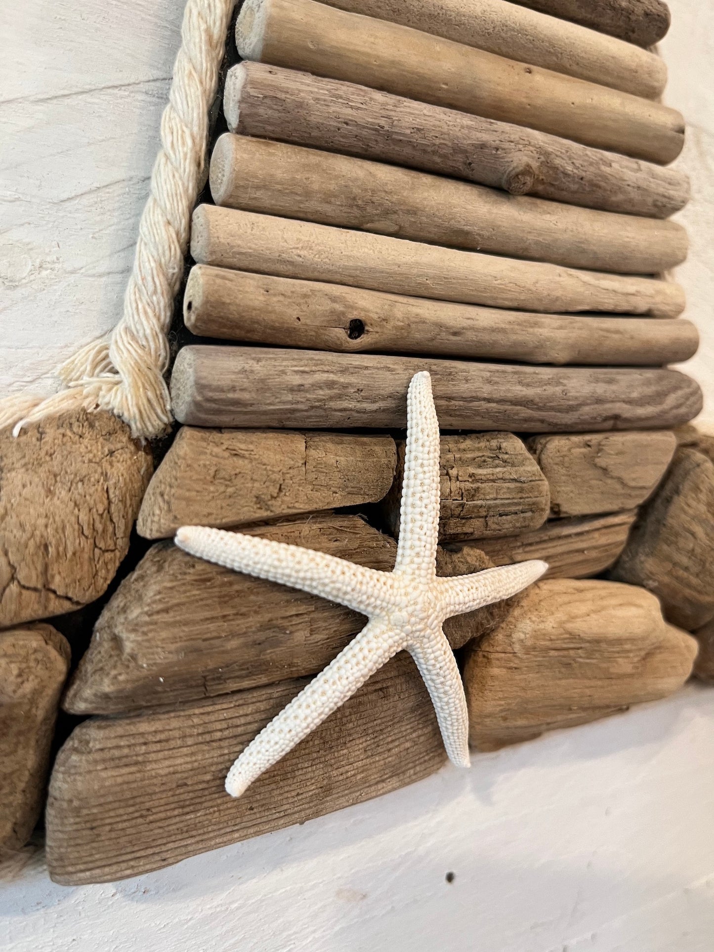 Driftwood & Sea Glass Lighthouse
