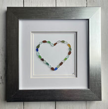 Load image into Gallery viewer, Multi-colored Heart - Silver Frame

